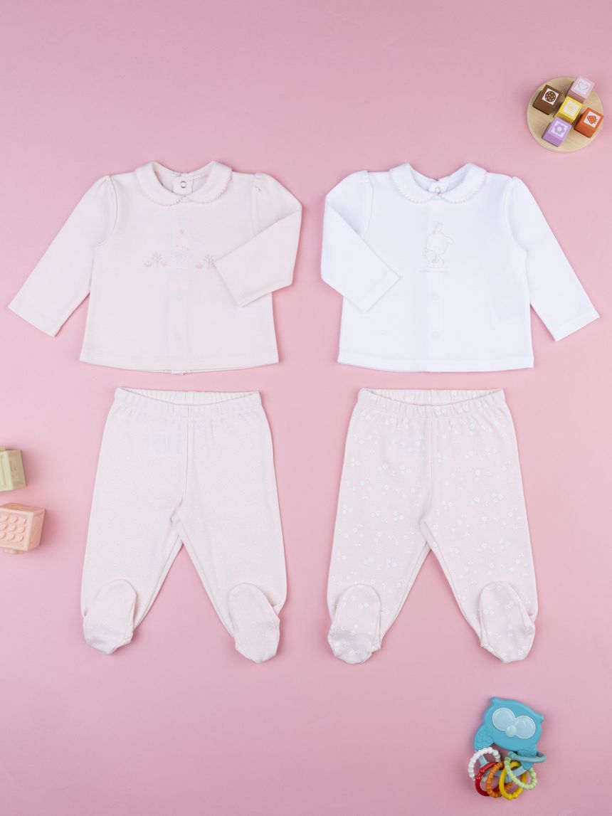 Pack 2 completi neonata coniglietti