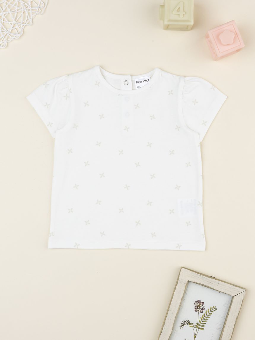 T-shirt bimba panna allover