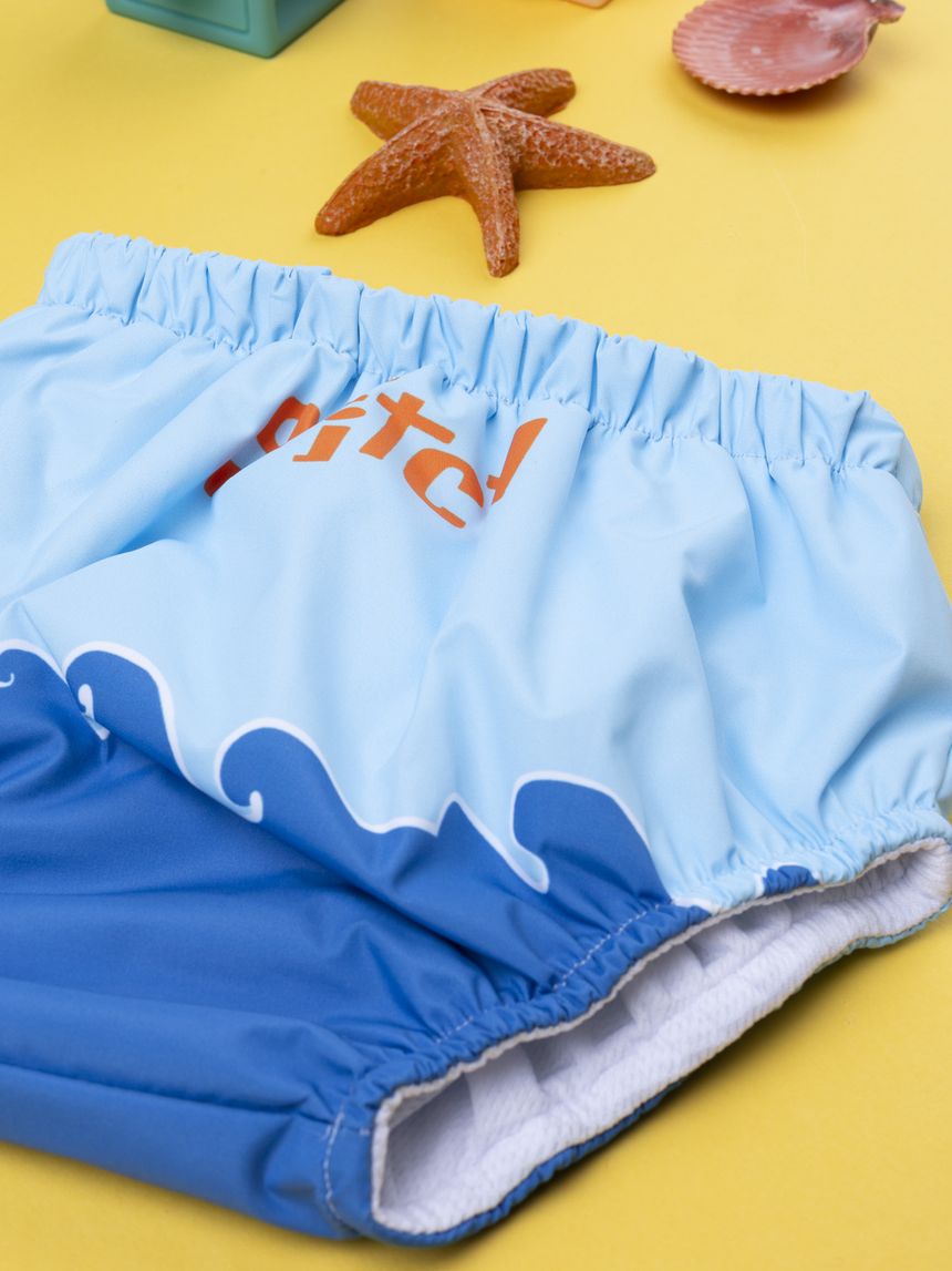 A-L (3-4 años) Costume da bagno per bambini con squalo dei cartoni animati, 2-9 anni, costume