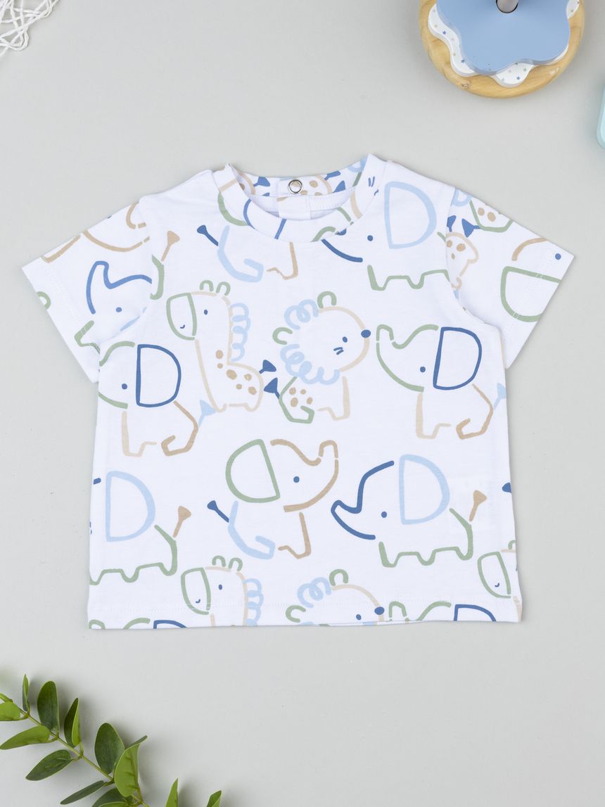 T-shirt bimbo maniche corte savana