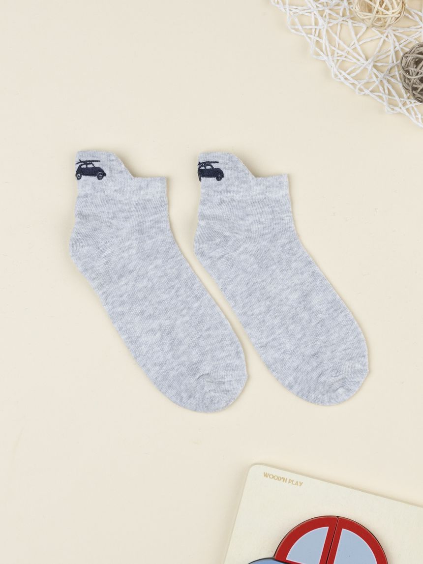 Calze corte bambino grigie