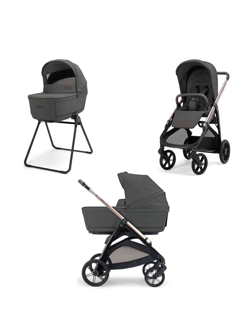 Aptica system duo - marble grey con telaio palladio - inglesina