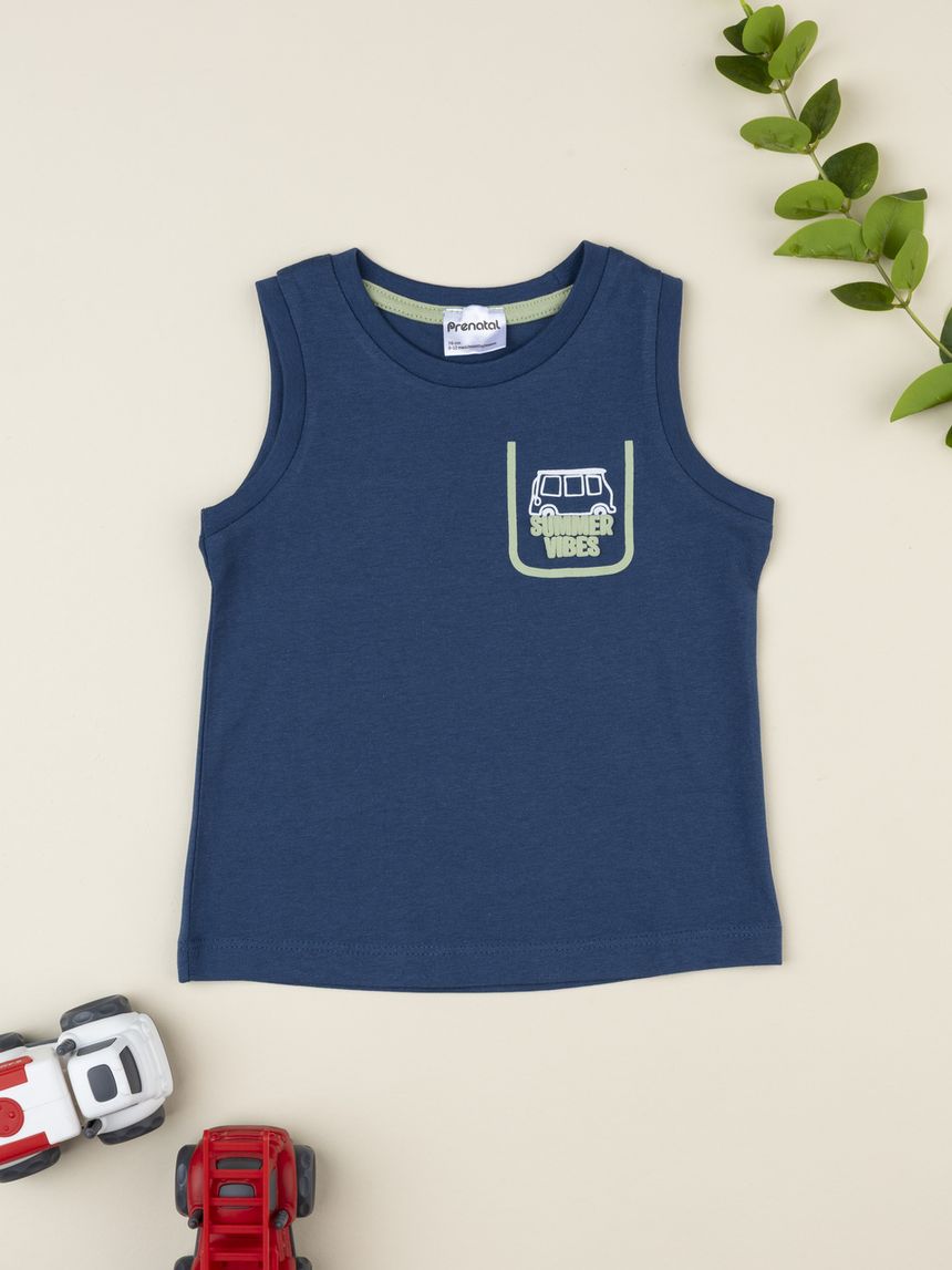 Canotta bimbo blu summer vibes