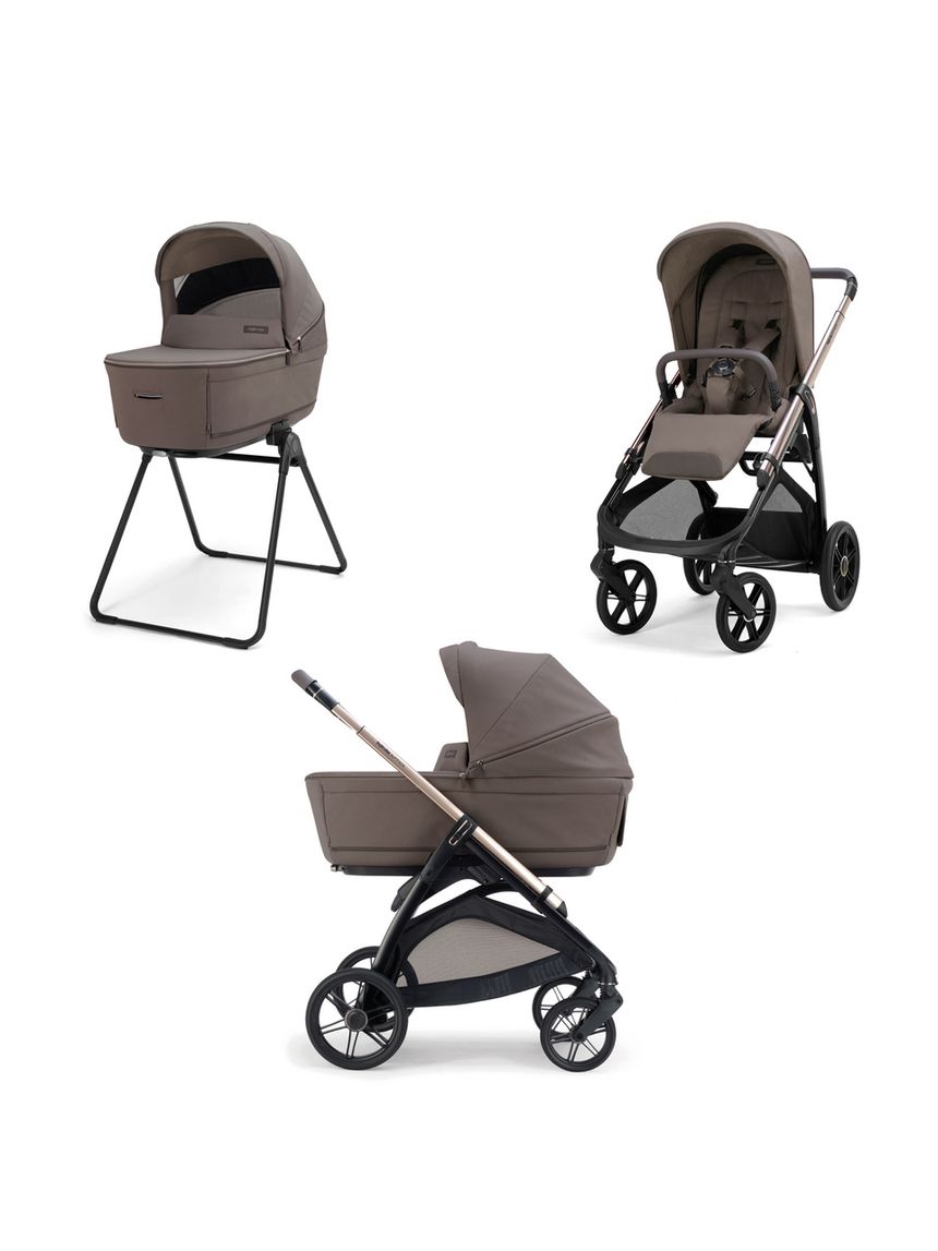 Aptica system duo - essence mokka con telaio palladio - inglesina