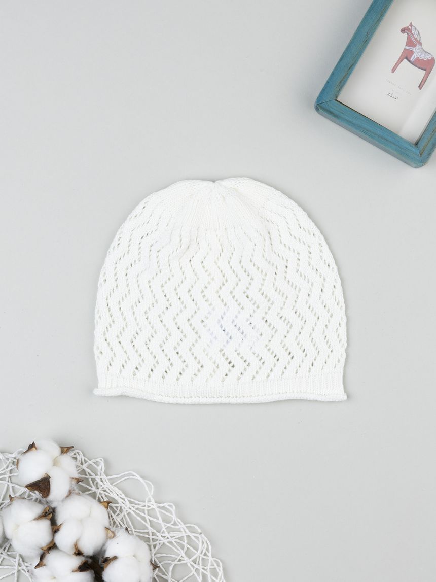 Berretto traforato bimba