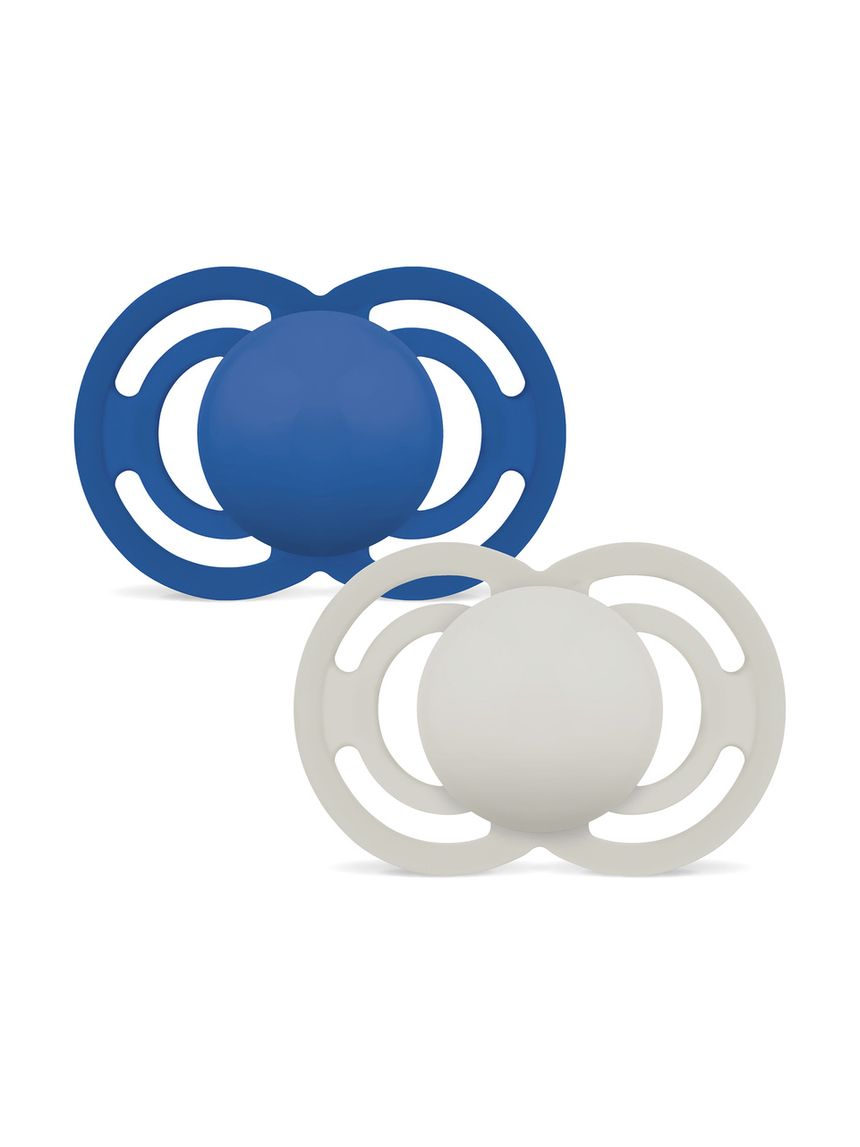 Succhietto perfect confezione doppia 16+ mesi con porta ciuccio - azzurro -  mam
