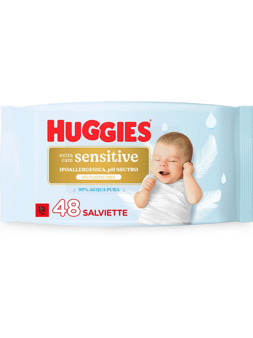 Salviette extra care sensitive 48 pezzi - huggies