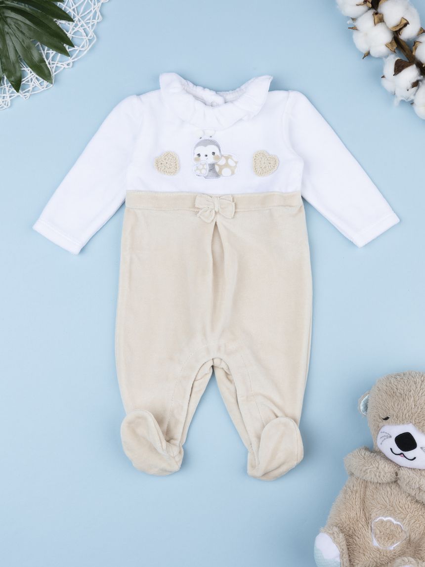 Tutina ciniglia bicolor neonata