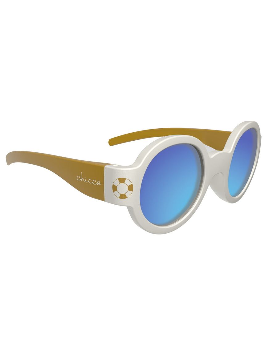 Occhiale da sole crema con lenti a specchio 0m+ - chicco
