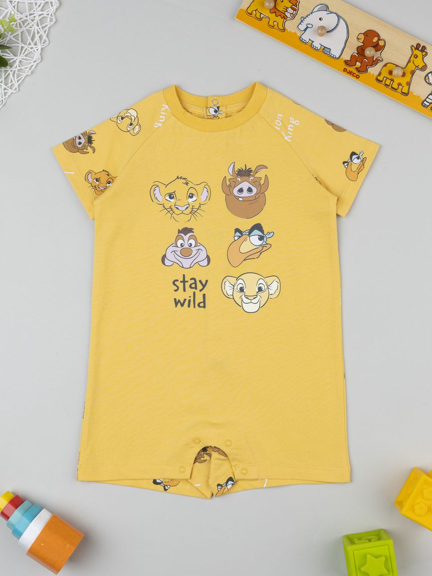 Pigiamone giallo bimbo re leone