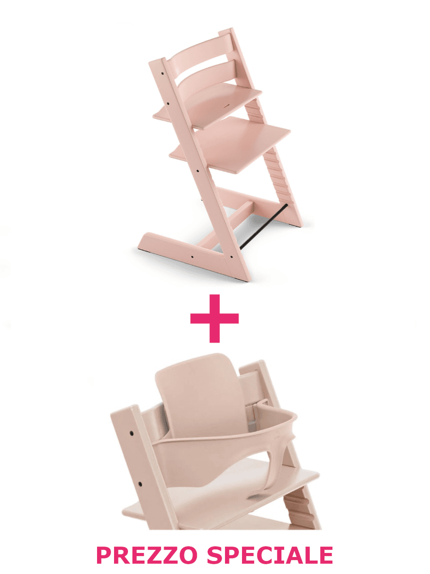 Tripp trapp® serene pink + babyset – personalizzabile – stokke®