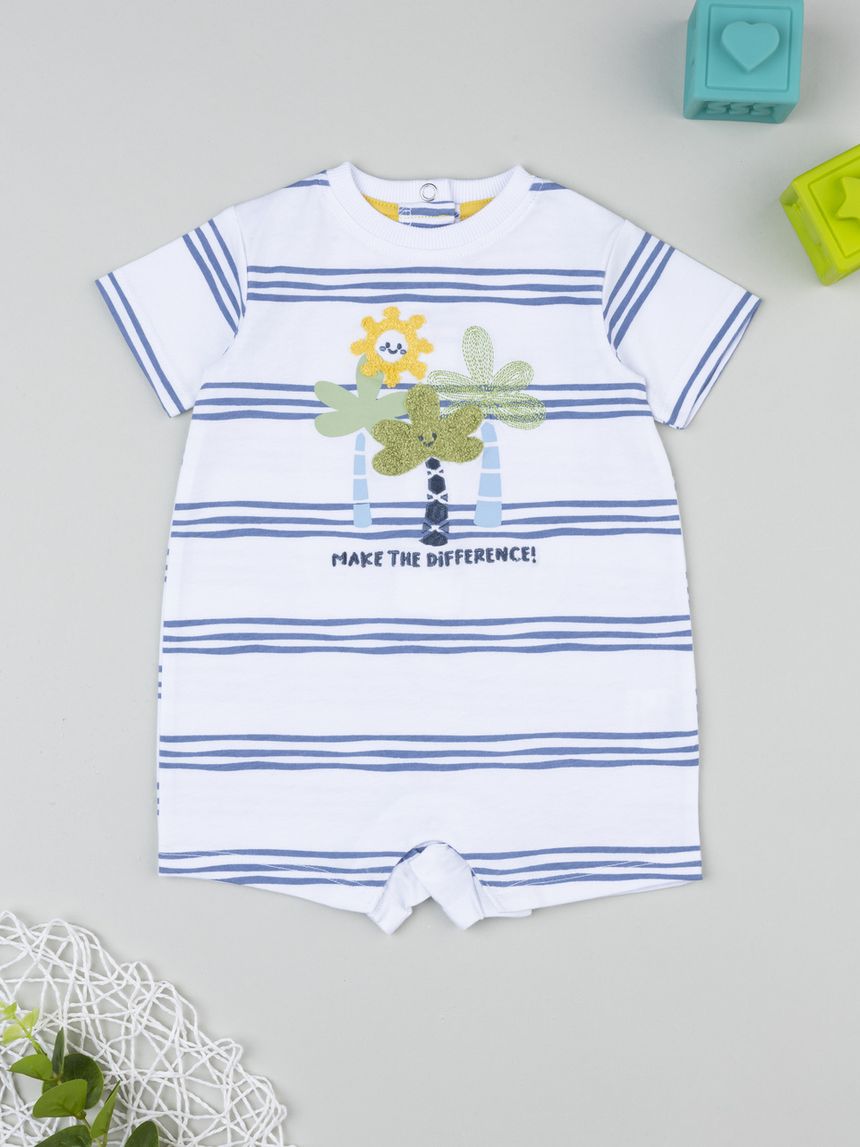 Pagliaccetto bimbo rigato blu playa