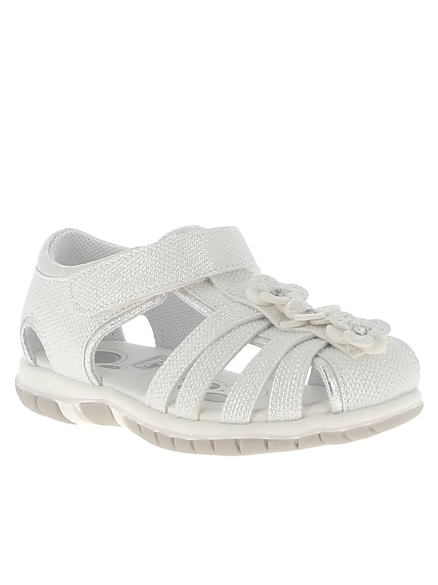 Sandali eleganti bimba chicco bianchi