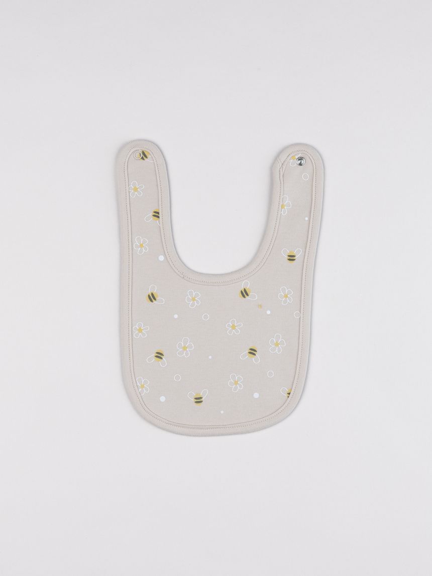 Bavaglino bimba beige apine