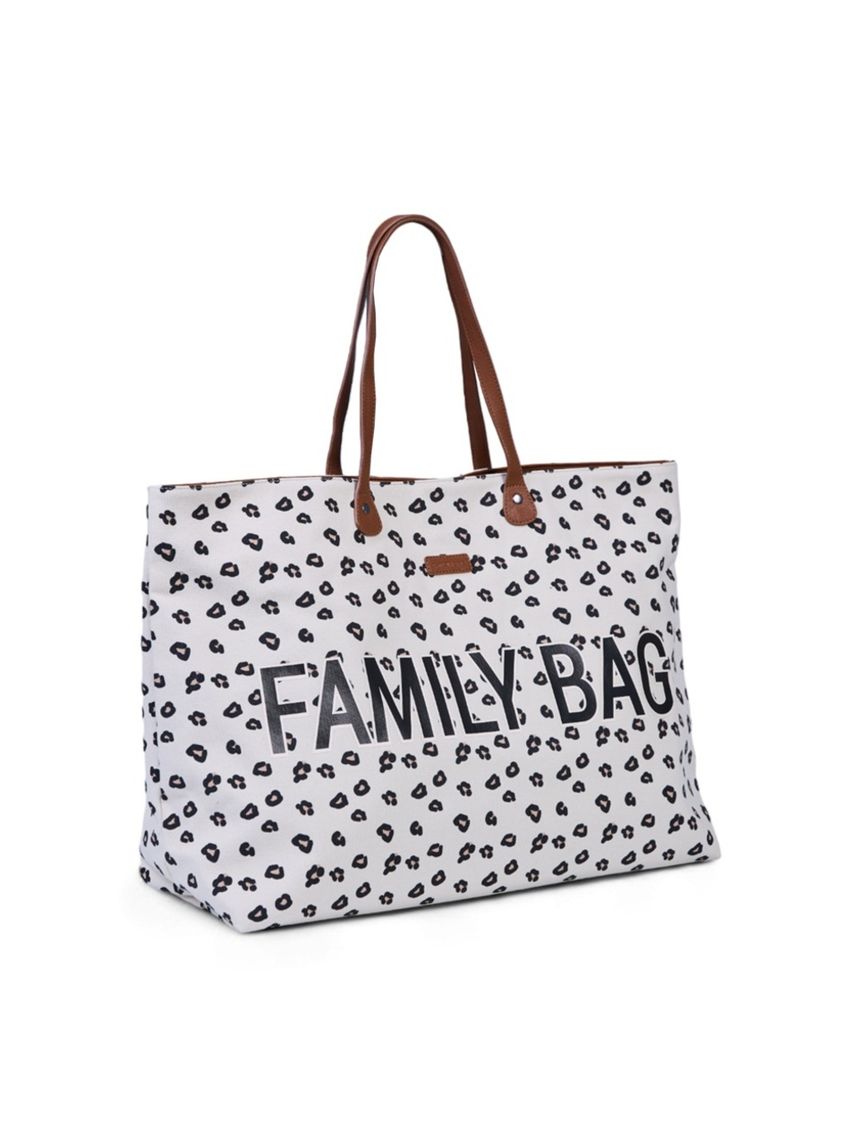 Borsa family bag in tela fantasia leopardo - childhome