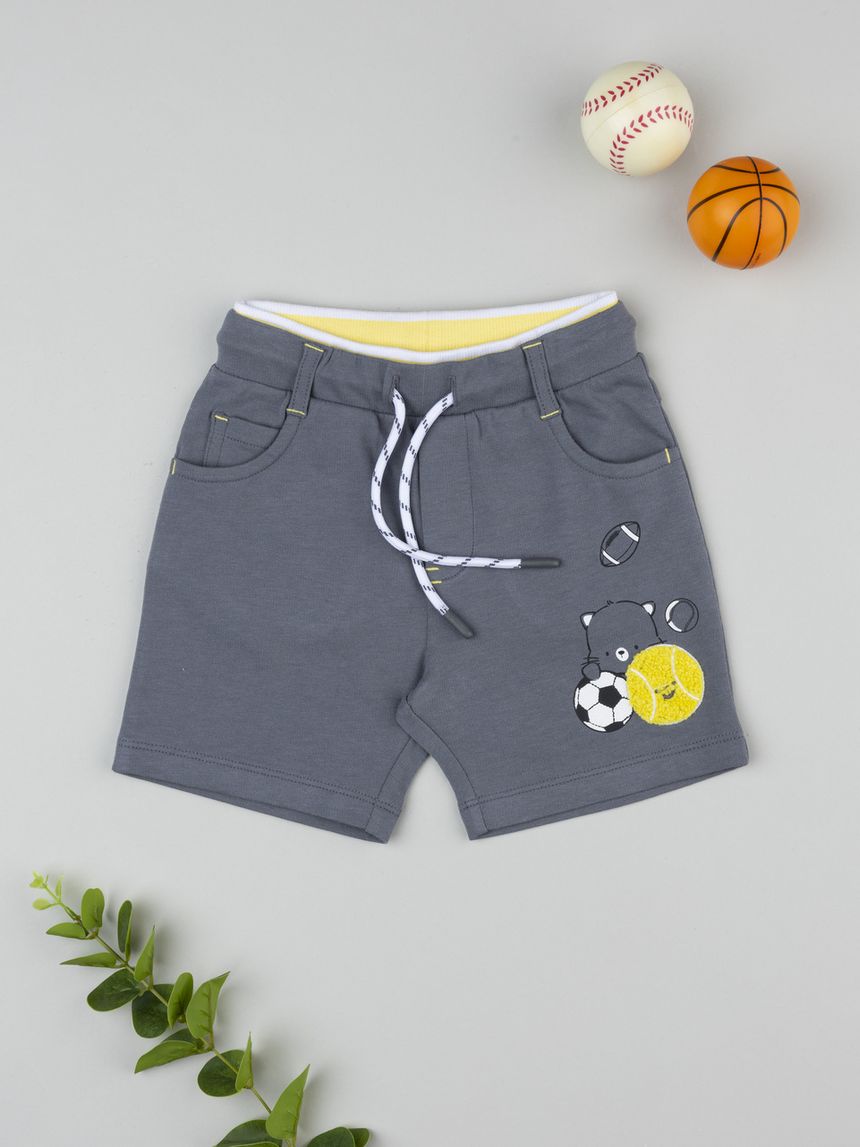 Shorts bimbo grigio