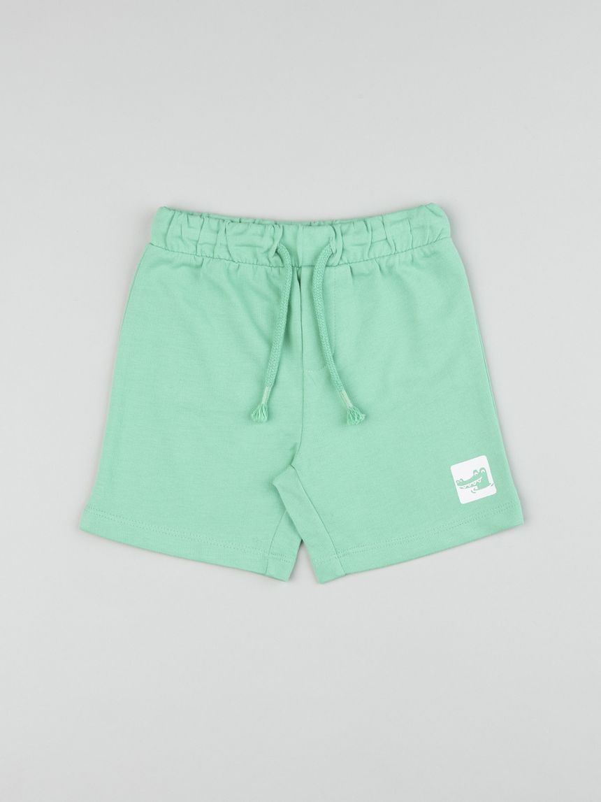 Shorts bimbo verde chiaro coccodrillo