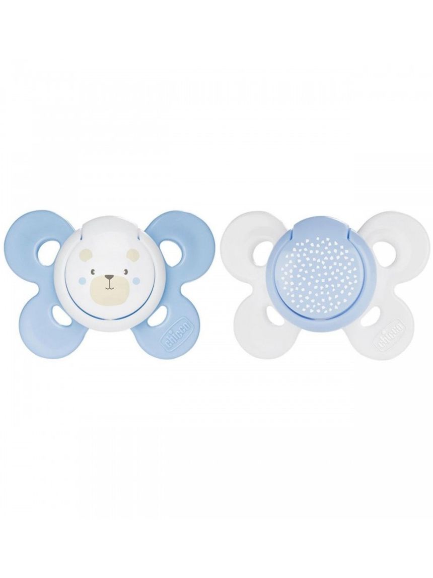 Succhietto comfort bimbo silicone 0-6m 2 pezzi - chicco
