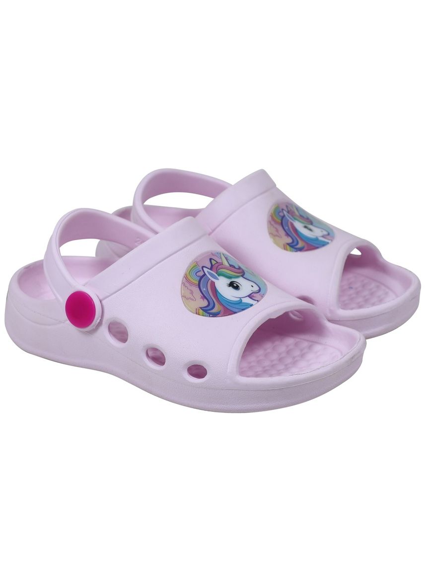 Sabot punta aperta bimba lilla unicorno