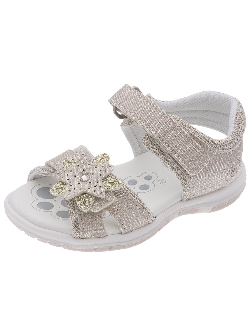 Sandalo bambina chicco fecola elegante con fiore