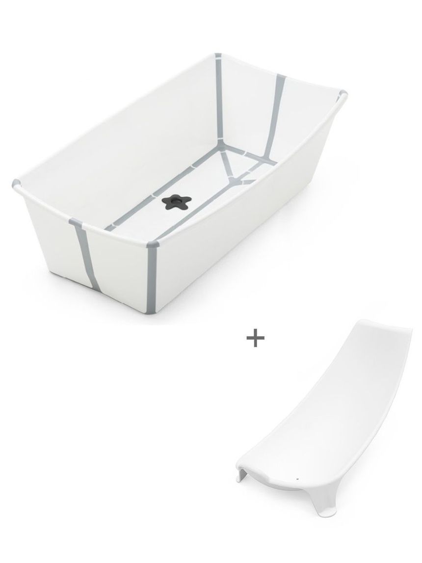 Vaschetta pieghevole flexi bath® x-large con supporto per neonati - white - stokke®