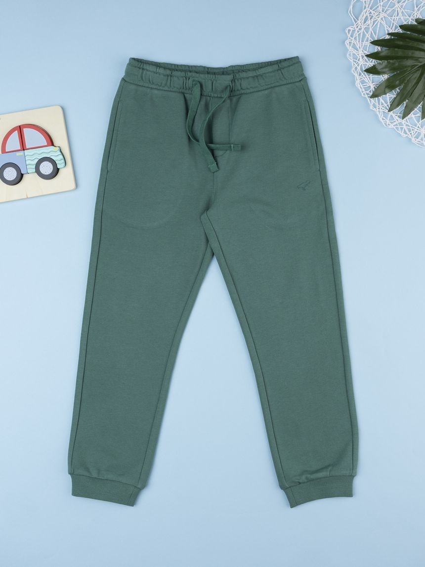 Pantalone bambino verde scuro