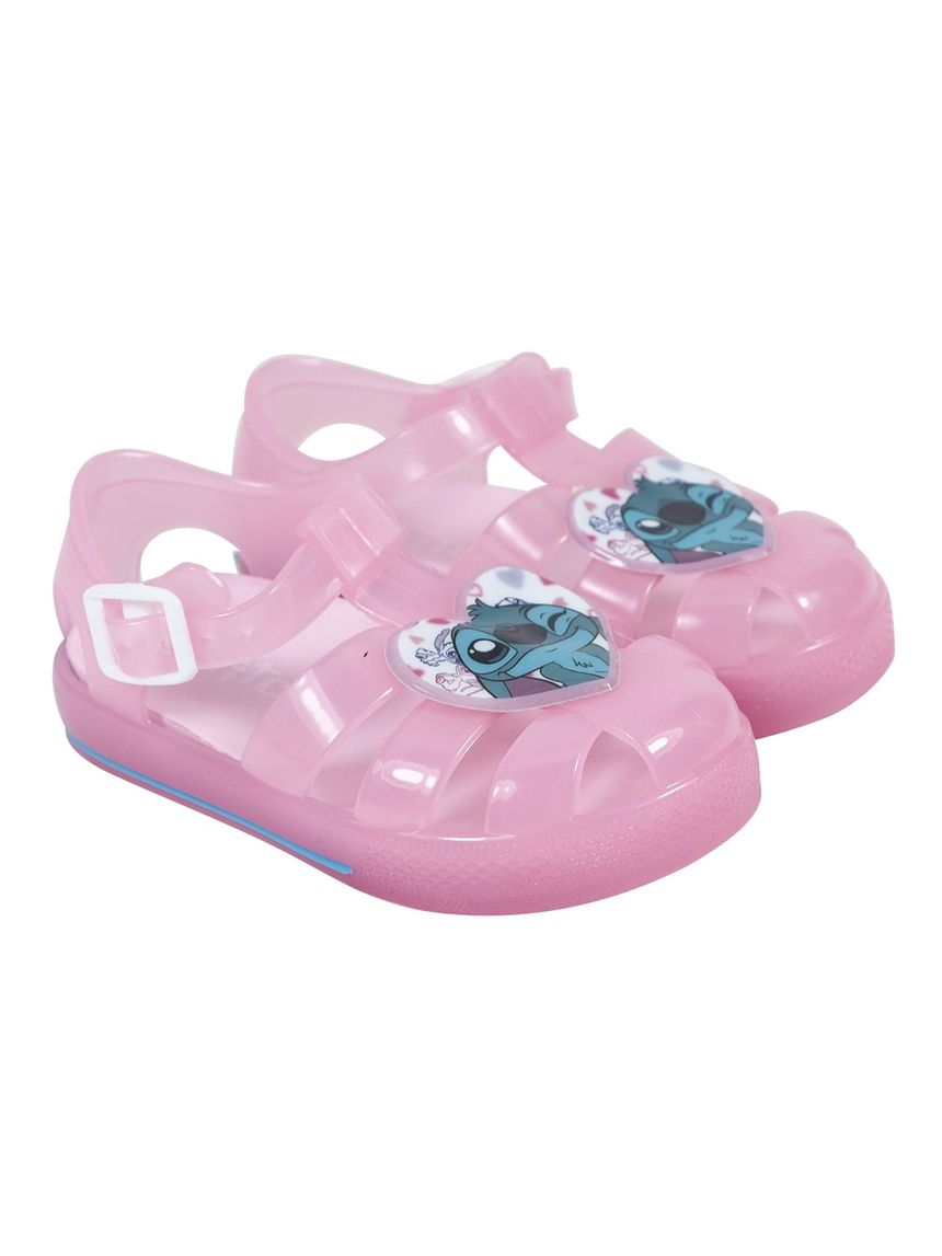 Sandalo jelly bimba rosa stitch
