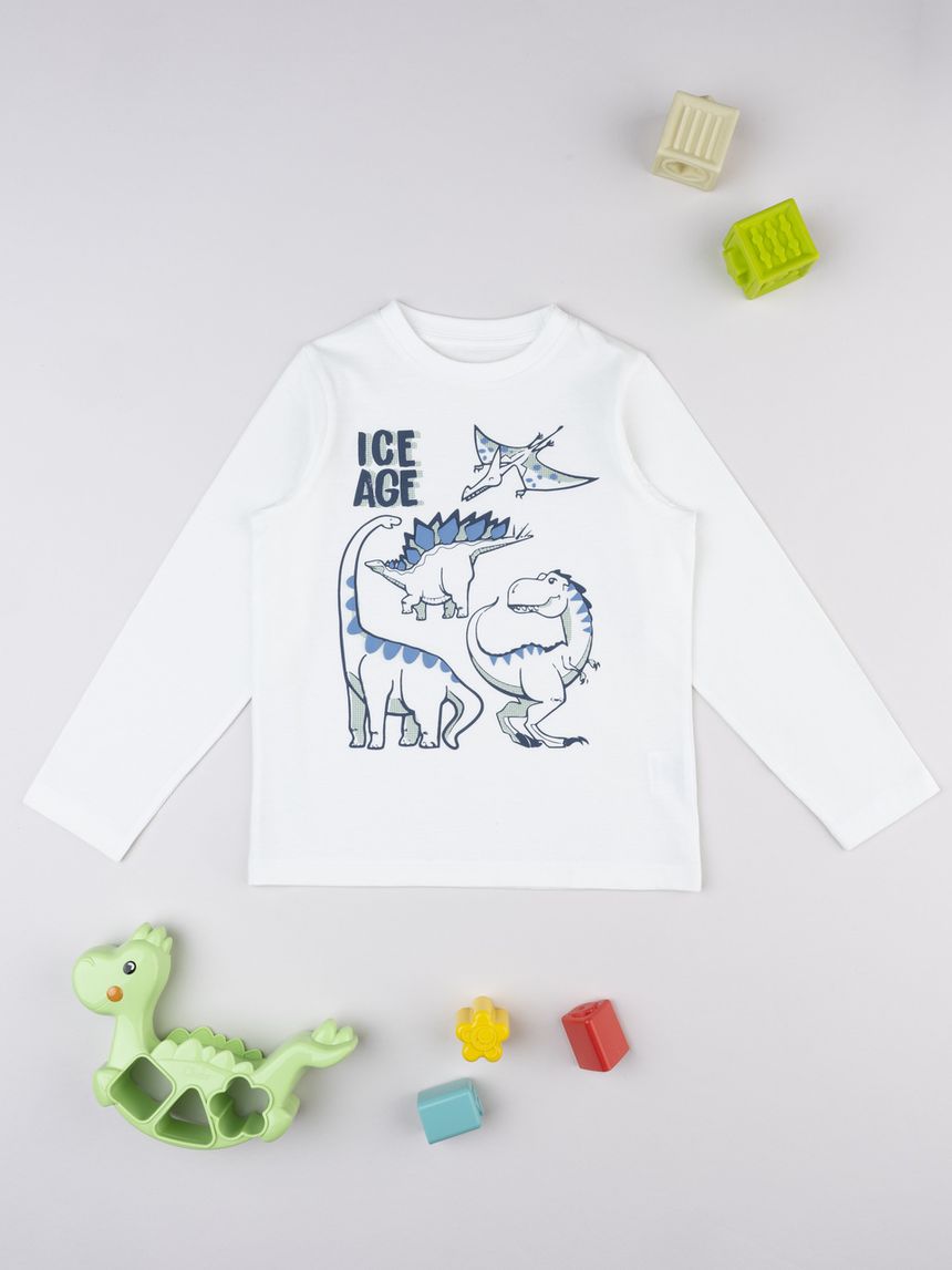 T-shirt bimbo bianca stampa ice age