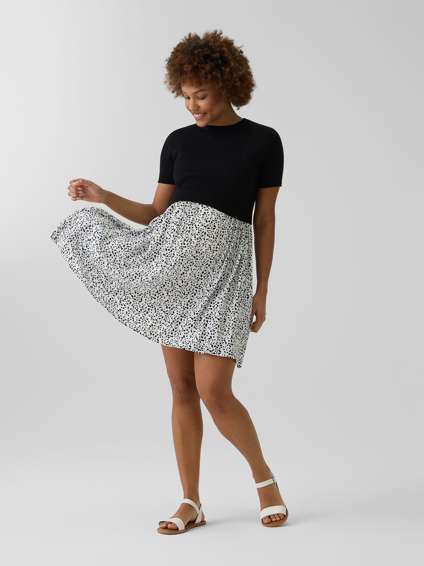 Abito premaman allover 2 pezzi