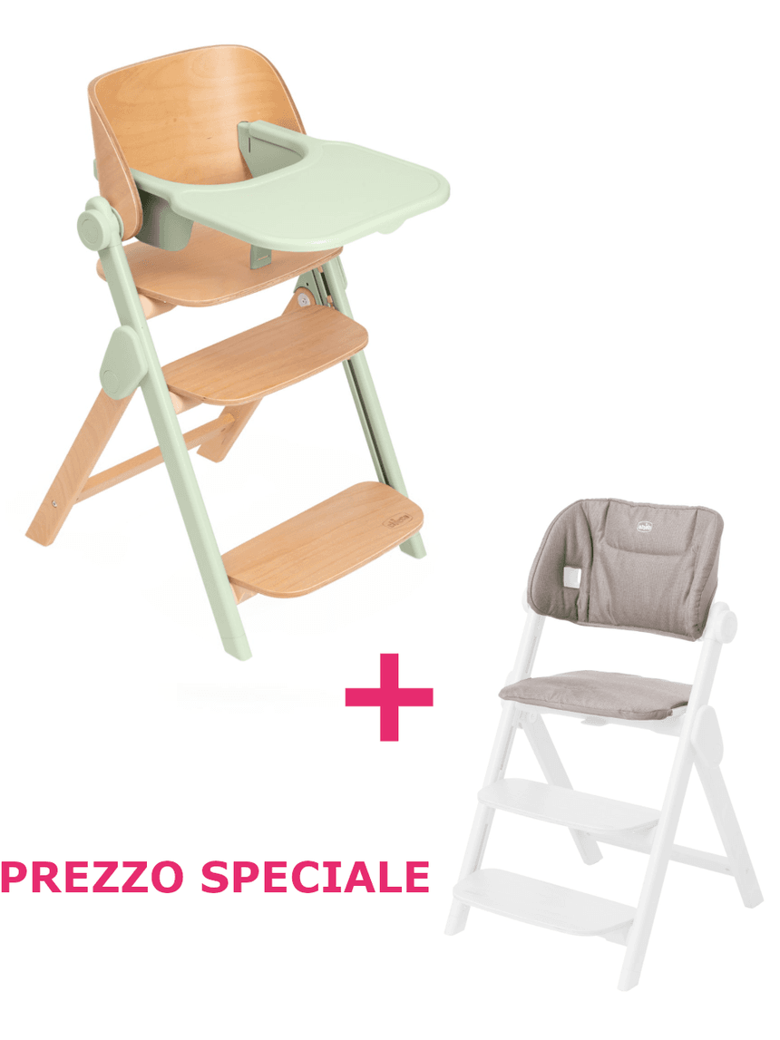 Sedia evolutiva meraviglia olive + cuscino a un prezzo speciale