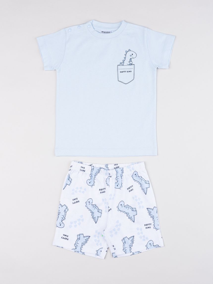 Pigiama bimbo estivo “happy dino”