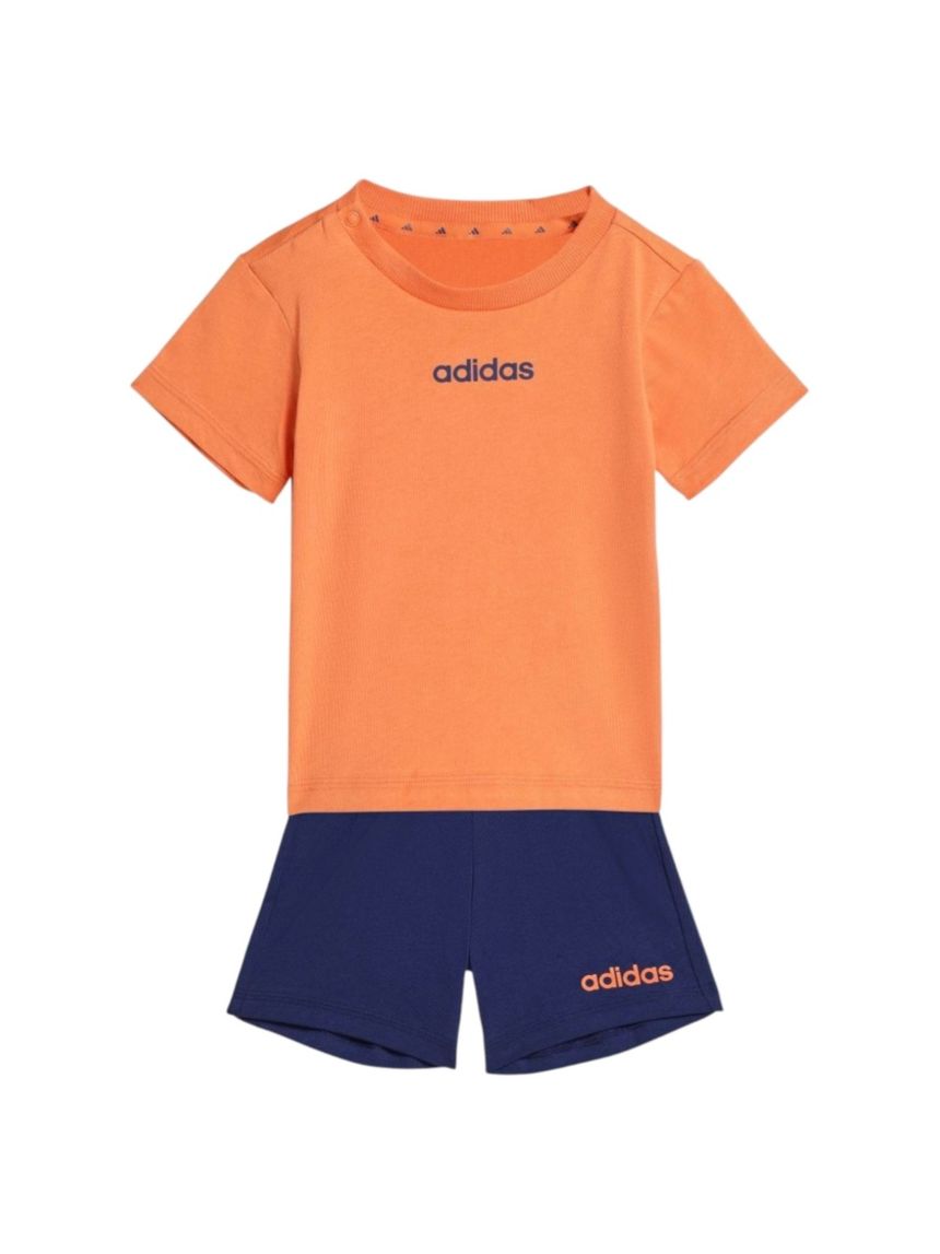 Completo estivo adidas bimbo arancione/blu