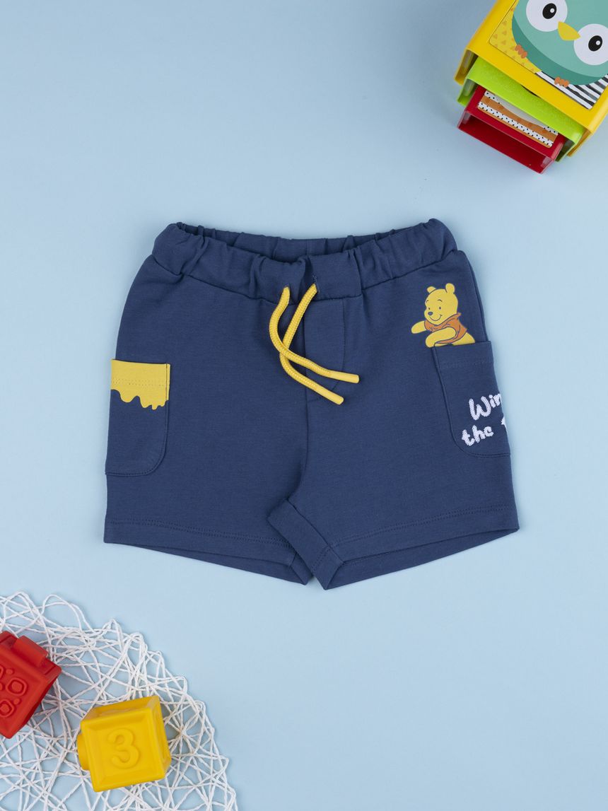 Shorts blu bimbo winnie the pooh