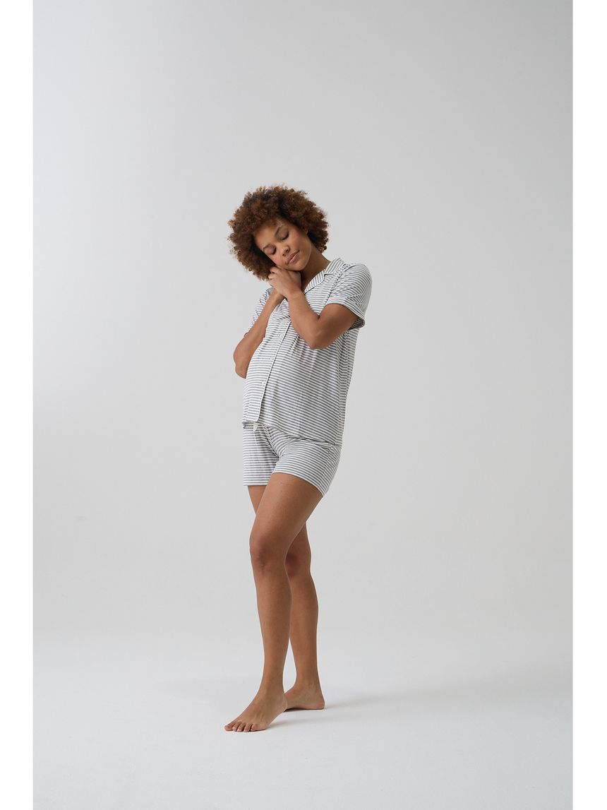 Pigiama premaman estivo rigato