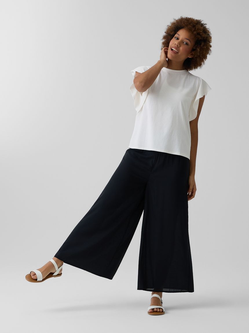 T-shirt bianca allattamento maniche ampie