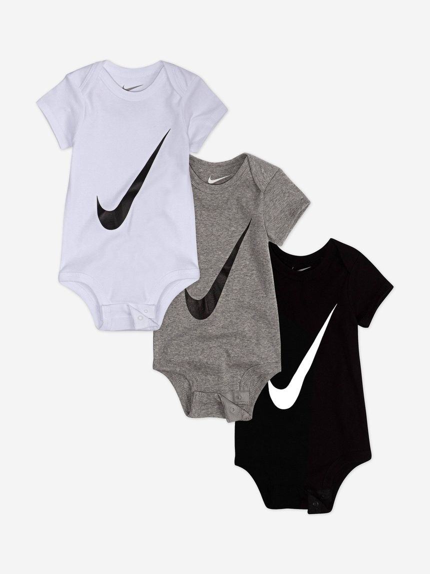 Pack 3 body neonato nike