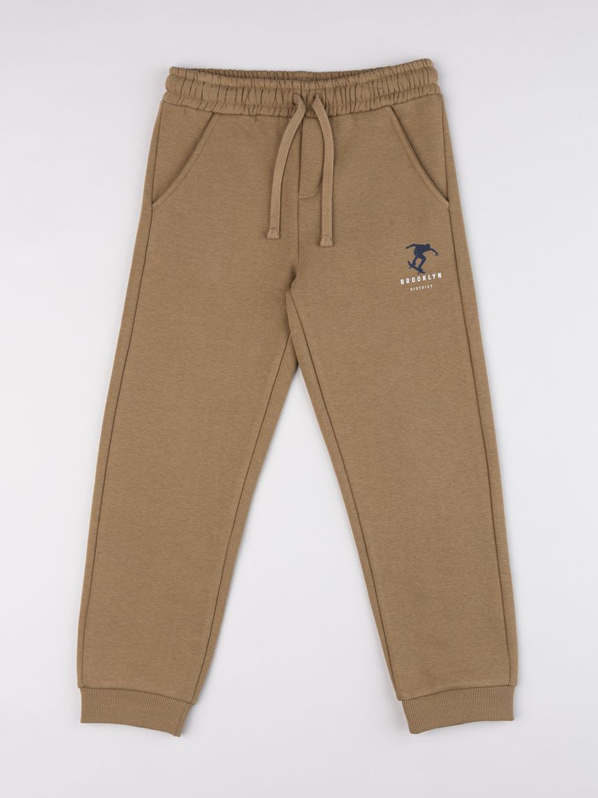 Pantaloni bambino marrone skate