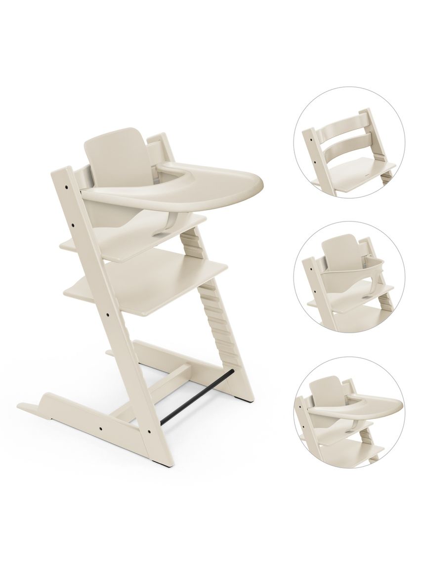 Pack seggiolone tripp trapp® con vassoio - kit vaniglia - stokke