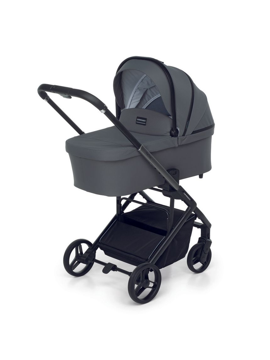 Trio tictoc + seggiolino rek black+ adattatore -  stone - foppapedretti