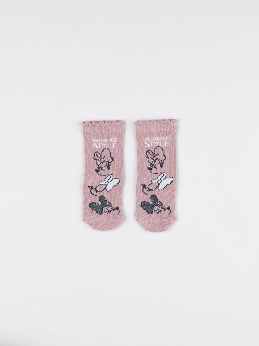 Coppia di calze bimba rosa minnie