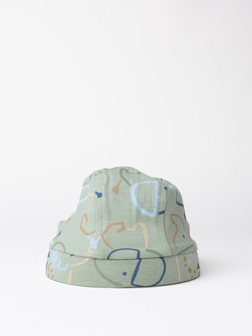 Bandana bimbo verde salvia elefanti allover