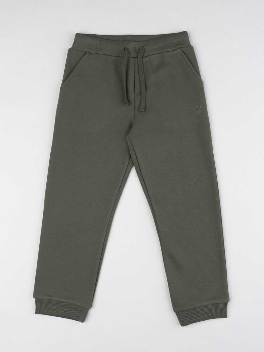Pantaloni lunghi bambino verde scuro