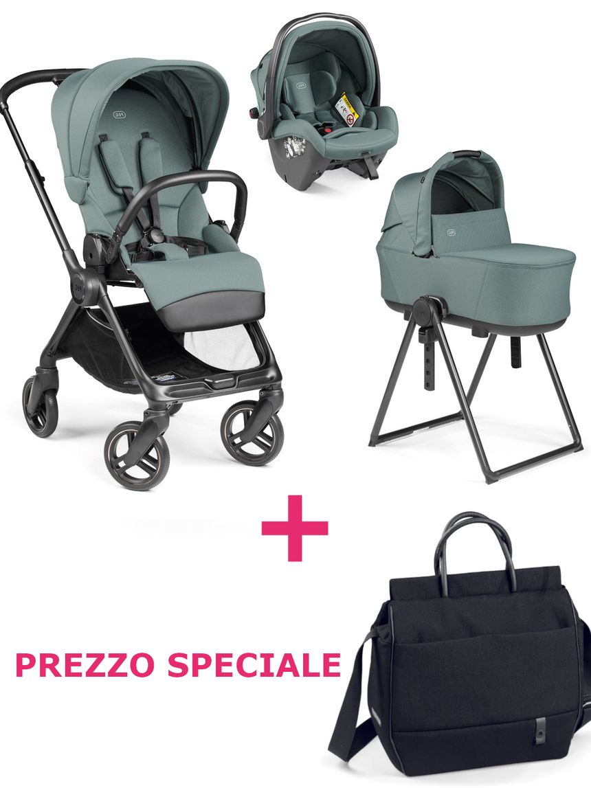 Trio switch flex slk jade con borsa true black a un prezzo speciale - peg perego
