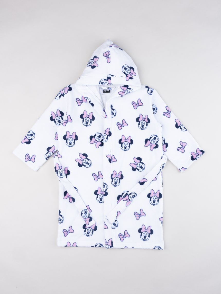 Accappatoio bambina con cappuccio minnie mouse