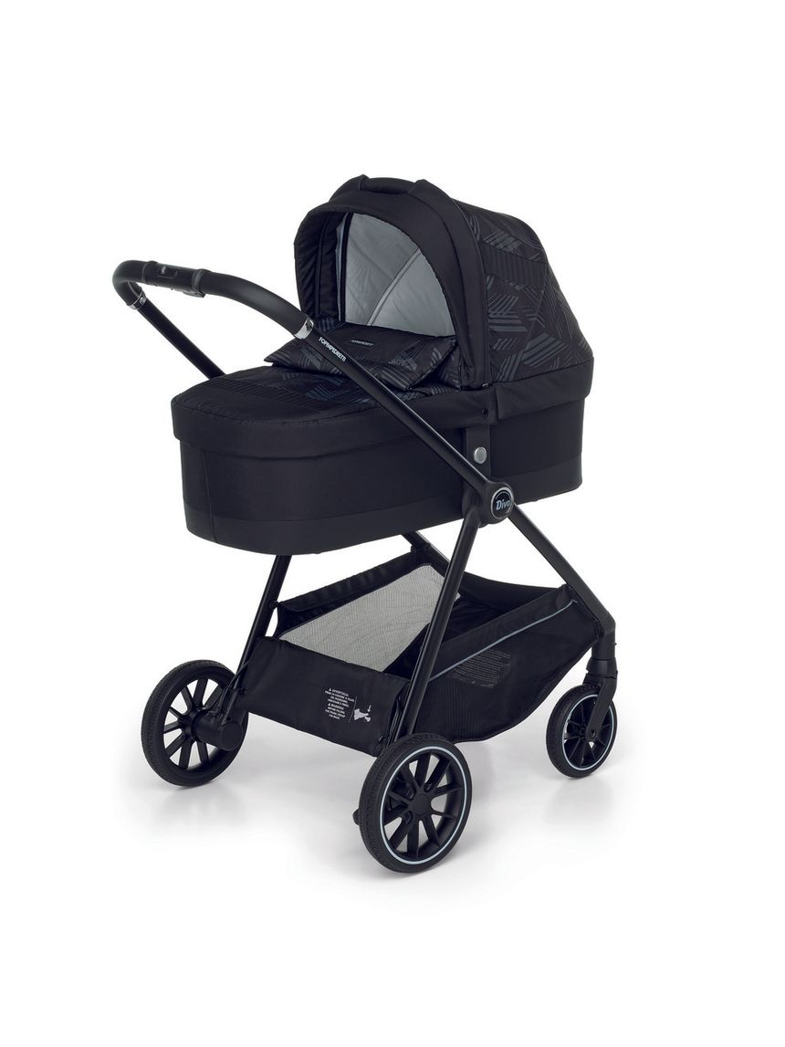 Trio divo + seggiolino rek black + adattatore - glamour - foppapedretti