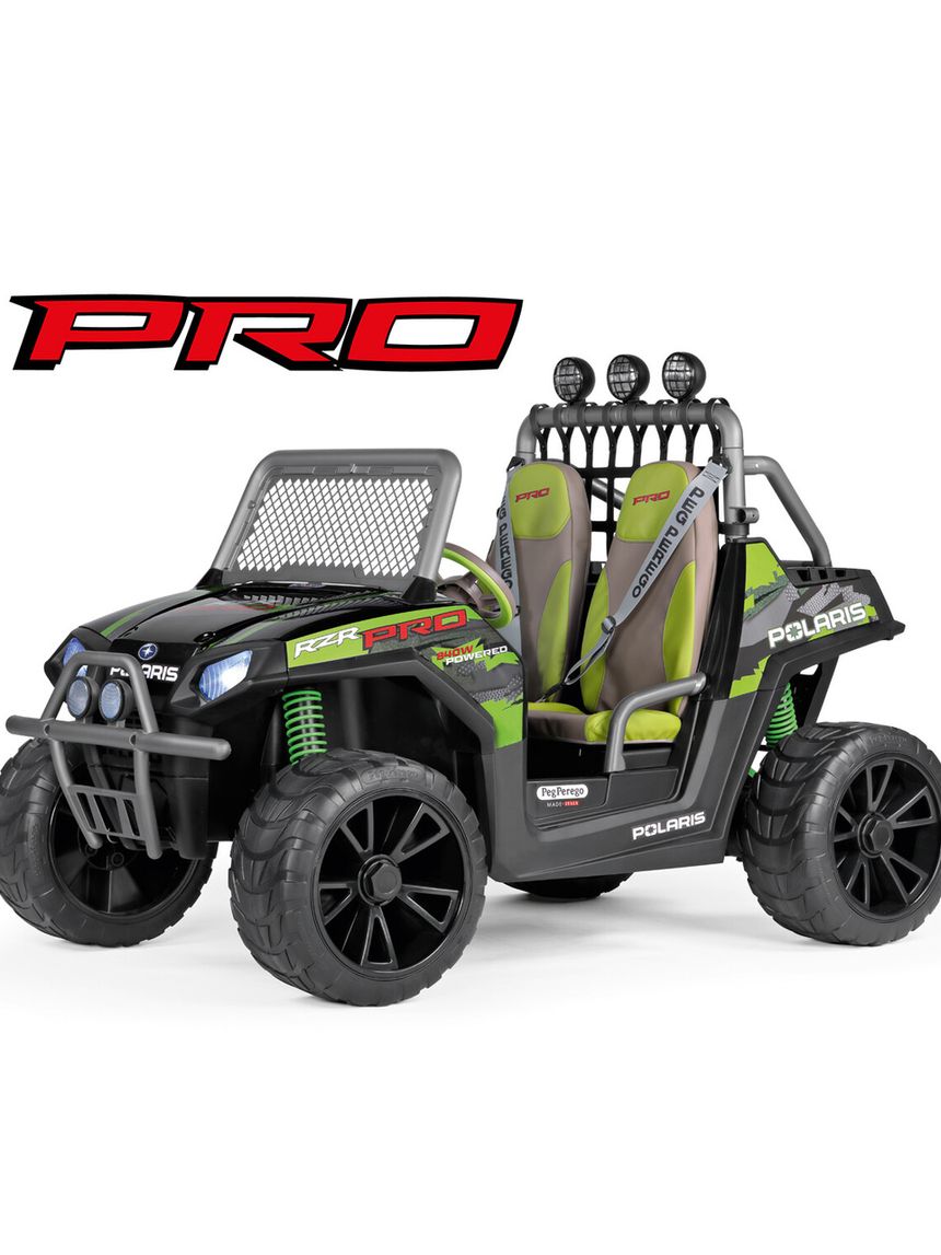 Polaris rzr pro green shadow - peg perego - 6+