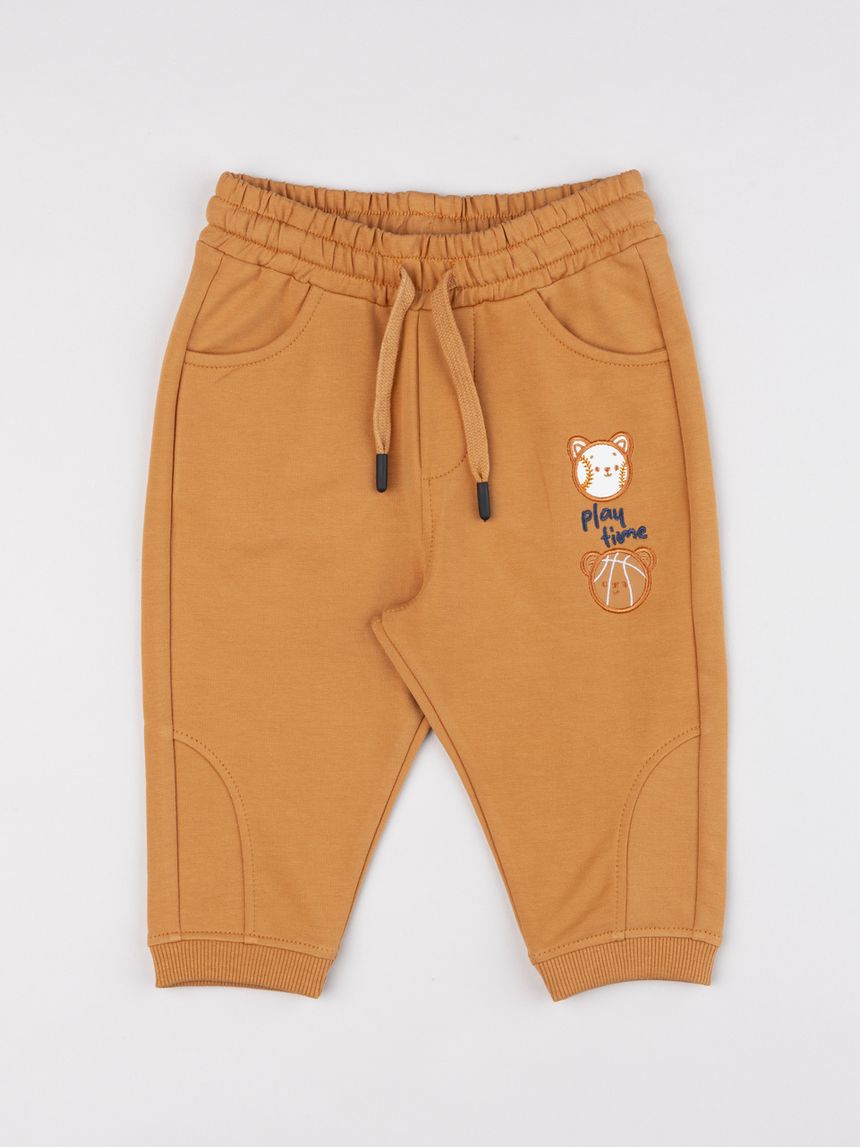 Pantalone french terry bimbo "baseball"