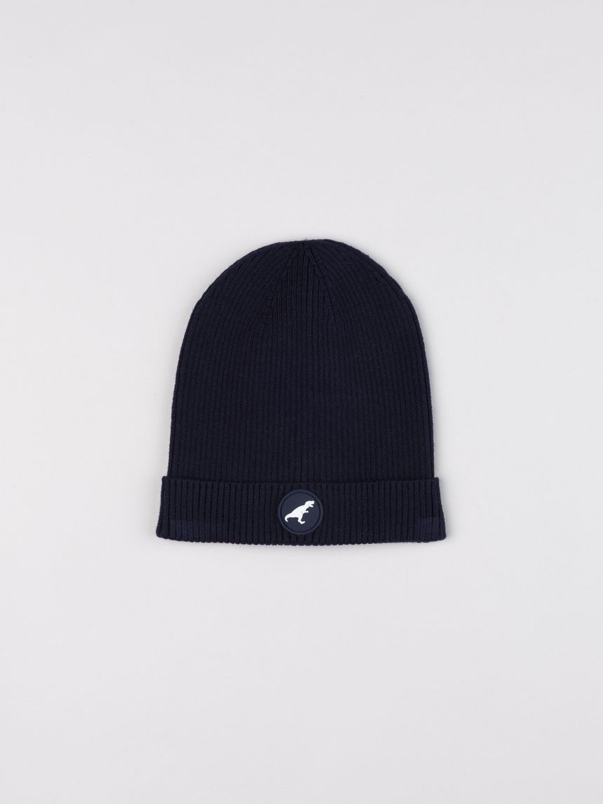 Berretto tricot blu notte bambino
