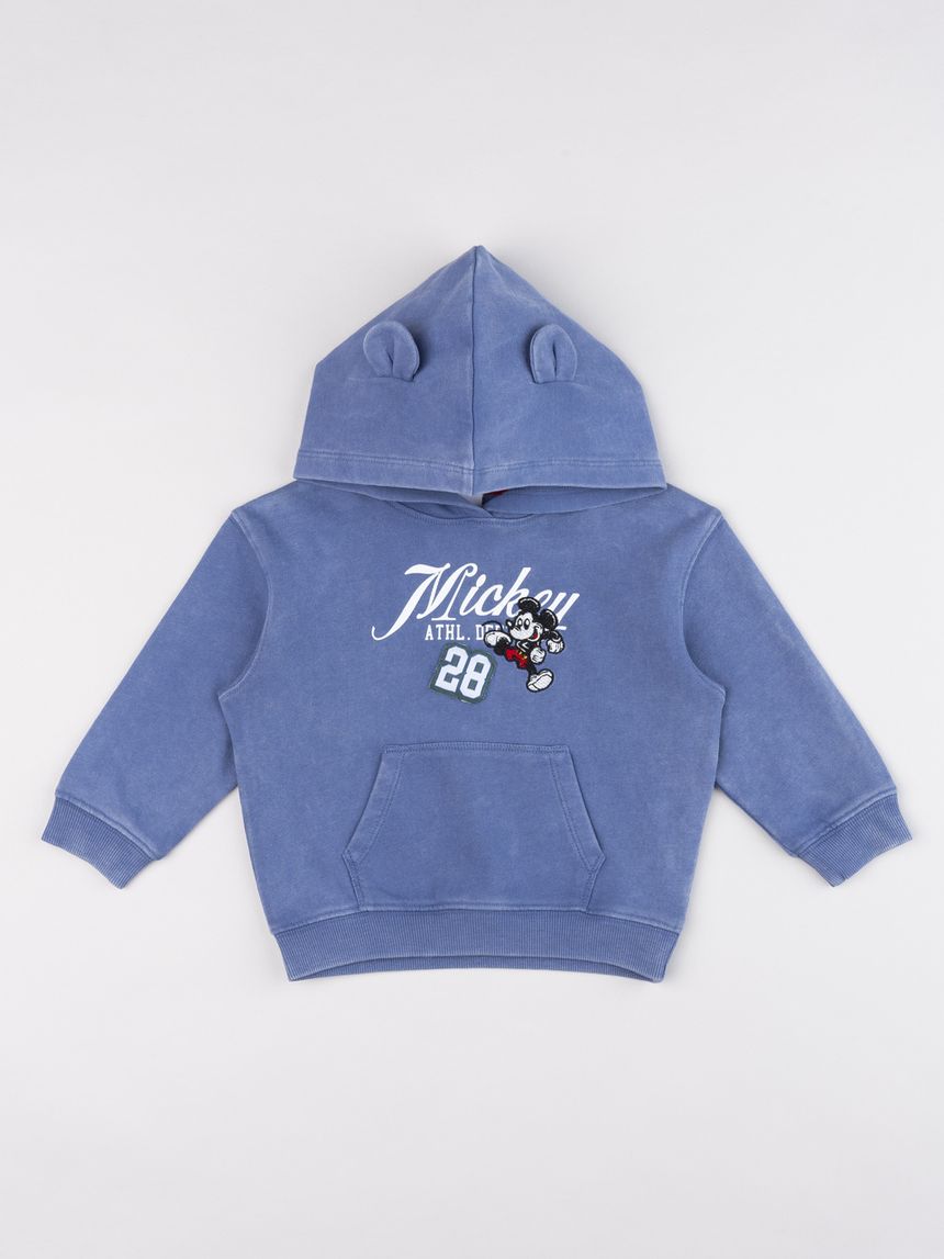 Felpa blu bimbo disney mickey mouse con orecchie