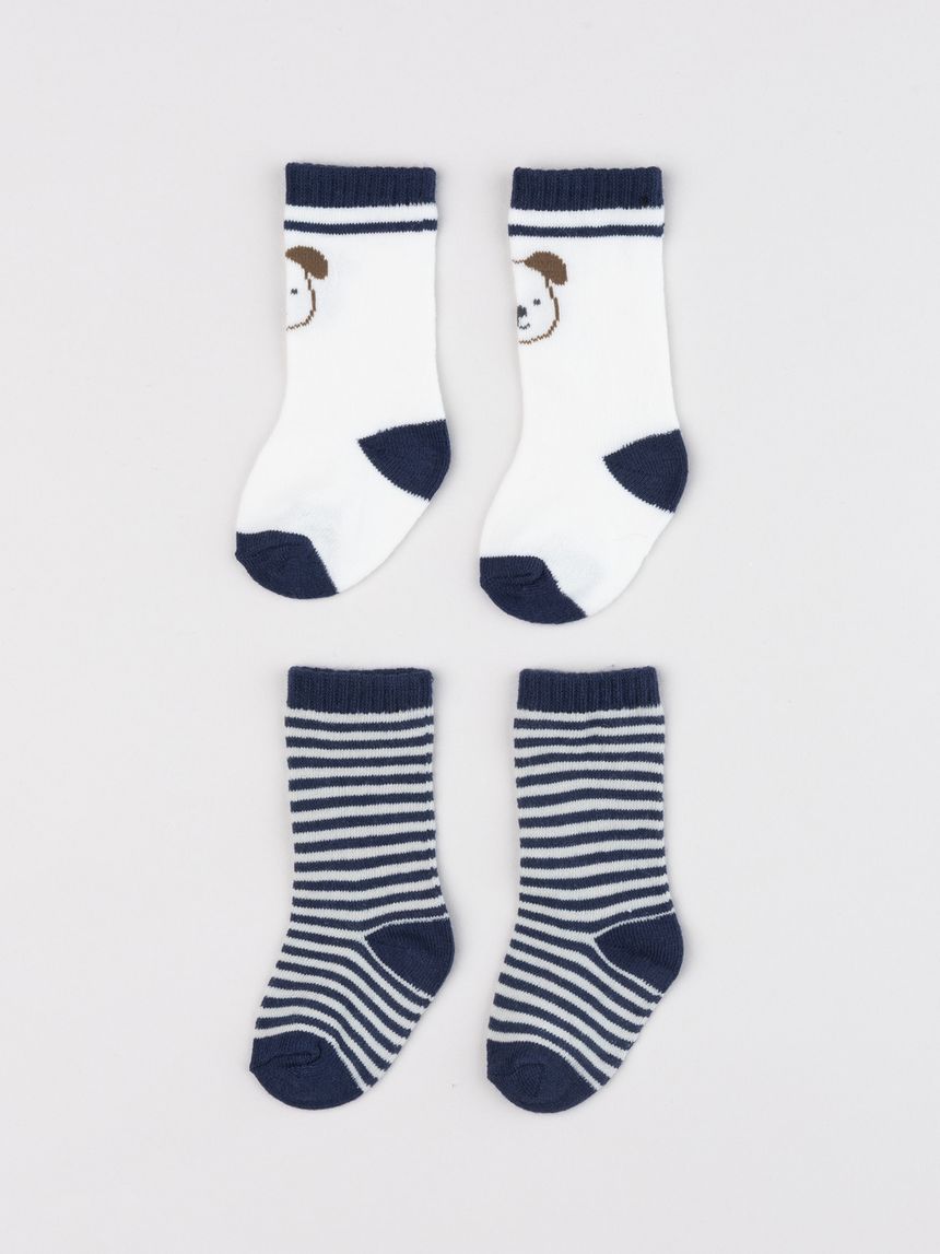 Pack 2 paia calze bimbo fantasia